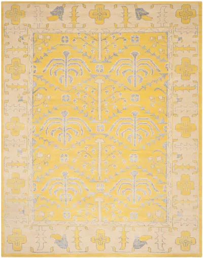 Safavieh Stone Wash Hand-knotted Rug In Yellow
