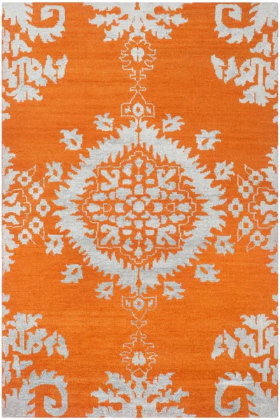 Safavieh Stone Wash Hand-knotted Rug In Orange