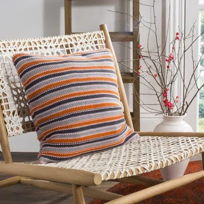 Safavieh Stripe Knit Cotton Throw Pillow