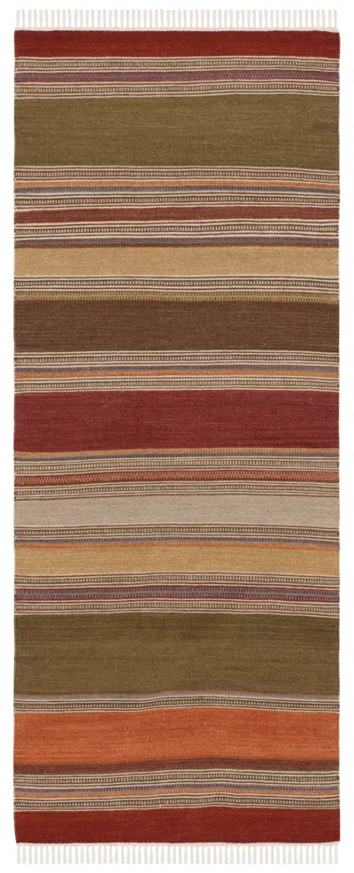 Safavieh Striped Kilim Handwoven Rug In Multi