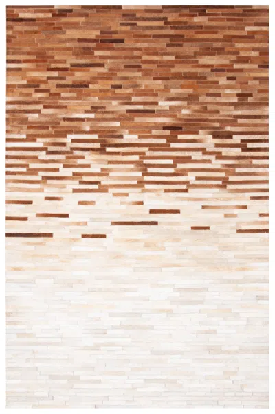 Safavieh Studio Leather Rug In Brown