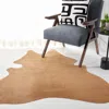 Safavieh Suede Cowhide Natural Cowhide Area Rug, Light Beige Novelty Style Easy Care In Brown