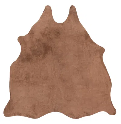 Safavieh Suede Cowhide Rug In Brown