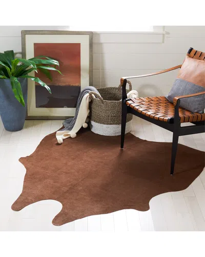 Safavieh Suede Cowhide Rug In Brown
