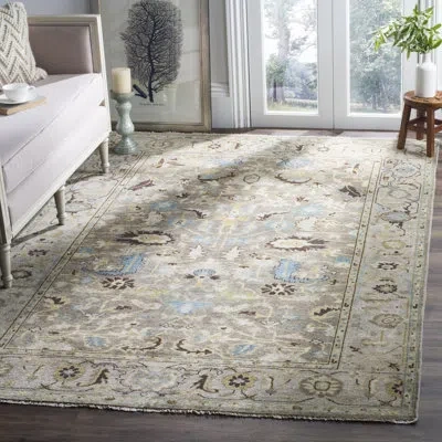 Safavieh Sultanabad Hand Knotted Wool Oriental Rug In Gray