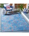 Safavieh Summer Vivra Power-loomed Indoor/outdoor Rug In Blue