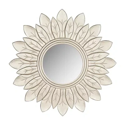 Safavieh Sun King Pewter Wall Mount Sunburst Wall Mirror In Neutral