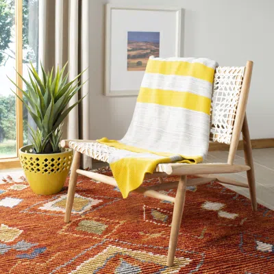 Safavieh Sun Kissed Knit Throw In Yellow