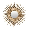 Safavieh Sun Wall Mount Round Wall Mirror In Yellow