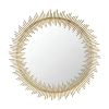 Safavieh Sunray Antique Gold Wall Mount Sunburst Wall Mirror In Multi