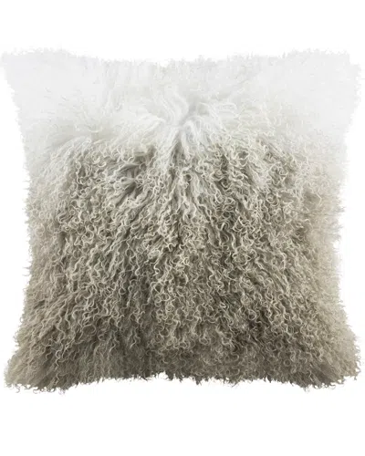 Safavieh Suri Sheep Skin Pillow In Gray
