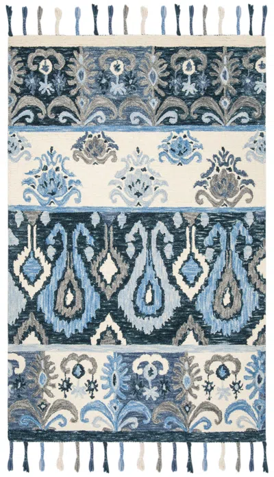 Safavieh Suzani Hand-hooked Rug In Blue