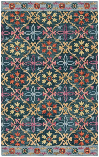 Safavieh Suzani Hand-hooked Rug In Blue