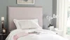 Safavieh Sydney Taupe Headboard Brass Nail Head