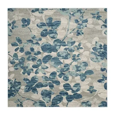 Safavieh Syeda Floral Square Rugs In Multi