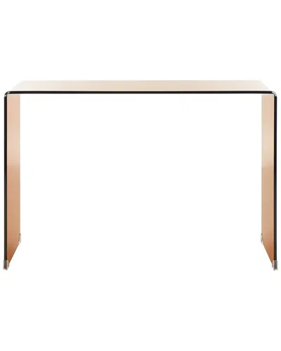 Safavieh Taft Tempered Glass Console Table In Nude