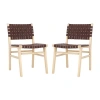 Safavieh Taika Dining Collection 2-pc. Upholstered Dining Chair In Brown