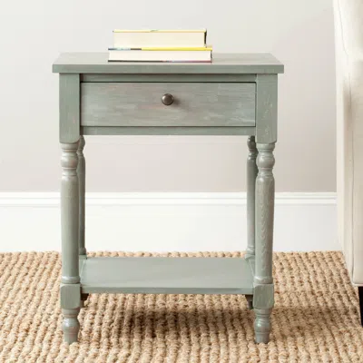 Safavieh Tami Nightstand With Storage Drawer In Blue