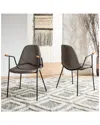 Safavieh Tanner Set Of 2 Mid-century Dining Chairs