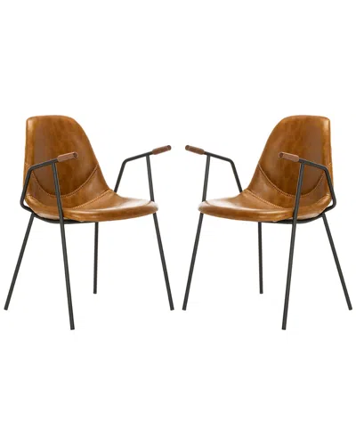 Safavieh Tanner Set Of 2 Mid-century Dining Chairs