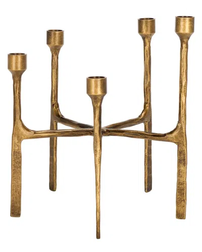 Safavieh Taper Candle Centerpiece In Gold