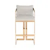 Safavieh Taraji Velvet Barstool In Giotto Almond
