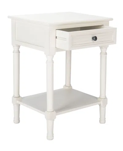 Safavieh Tate 1 Drawer Accent Table In White