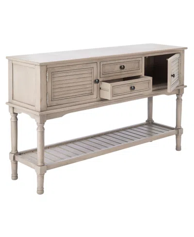 Safavieh Tate 2 Drawer 2 Door Console Table In Beige