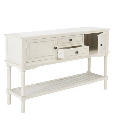 Safavieh Tate 2 Drawer 2 Door Console Table In White