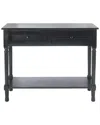 Safavieh Allura 2 Drawer Console Table In Black