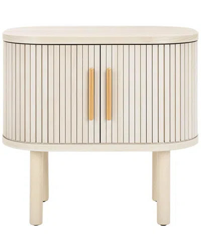 SAFAVIEH SAFAVIEH TEALLA TAMBOUR-DOOR NIGHTSTAND