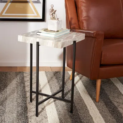 Safavieh Tenzin Stone Top Accent Table