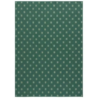 Safavieh Terrace 806 Geometric Indoor/outdoor Rug In Dark Green,light Green