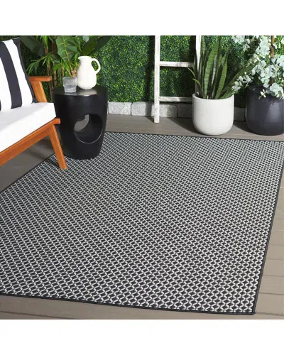 Safavieh Terrace Cova Power-loomed Indoor/outdoor Rug In Black