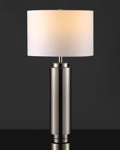 Safavieh Terry Pillar Table Lamp In Silver