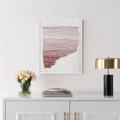 Safavieh The Architect's Daydream Framed Wall Art In White