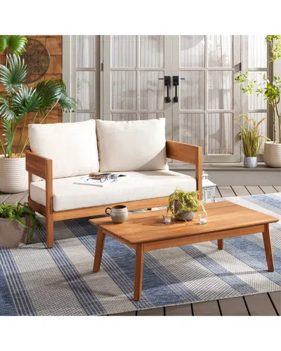Safavieh Theo Bench & Table In Brown
