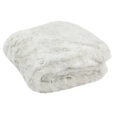 Safavieh Faux Chinchilla Throw In White