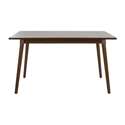 Safavieh Tia Collection Rectangular Wood-top Dining Table In Brown