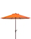 Safavieh Tiana 9ft Crank Umbrella In Orange