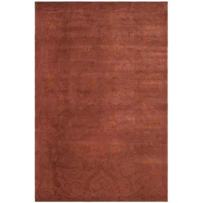 Safavieh Tibetan Hand Knotted Silk & Wool Pile Oriental Rug In Red