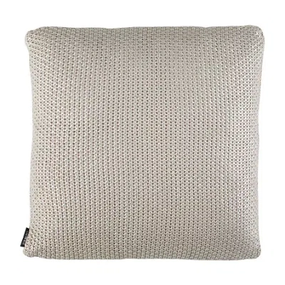 Safavieh Tickled Grey Knit Square Throw Pillow In Gray
