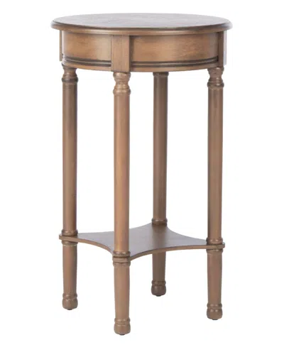 Safavieh Couture Tinsley Round Accent Table In Brown