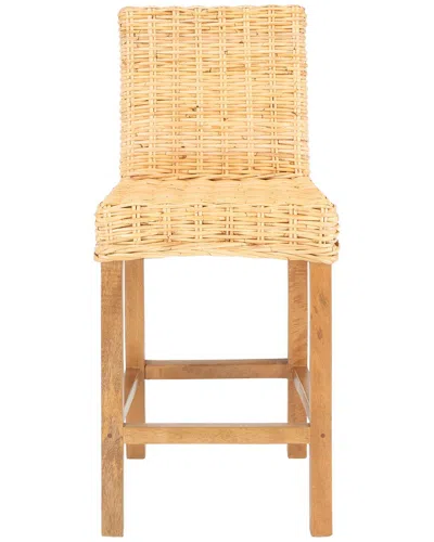 Safavieh Tobie Rattan Counter Stool In Neutral