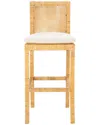 Safavieh Tojo Cane Bar Stool With Cushion