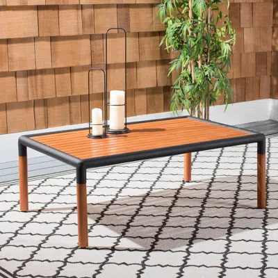 Safavieh Tommy Metal & Wood Coffee Tabl In Brown