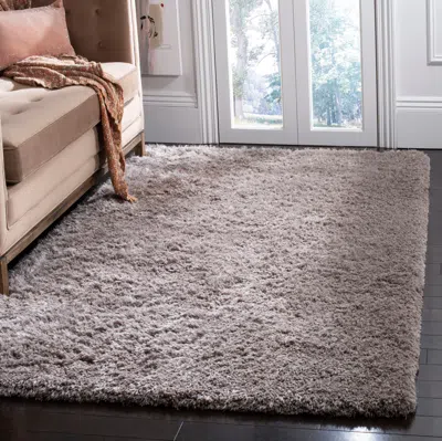 Safavieh Toronto Shag Hand Made Area Rug, Grey Shag Flokati Style Non-shedding In Gray