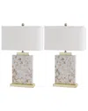Safavieh Set Of 2 Troy Shell Table Lamps