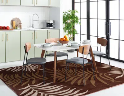 Safavieh Total Performance Hand Made Area Rug, Mocha Contemporary Style Non-shedding