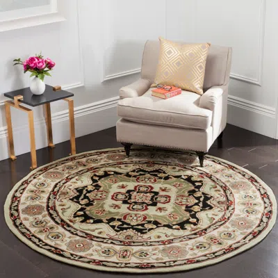 Safavieh Total Performance Hand Made Area Rug, Soft Green / Ivory Traditional Style Non-shedding